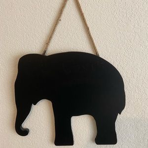 World Market Chalkboard Elephant Wall Decor